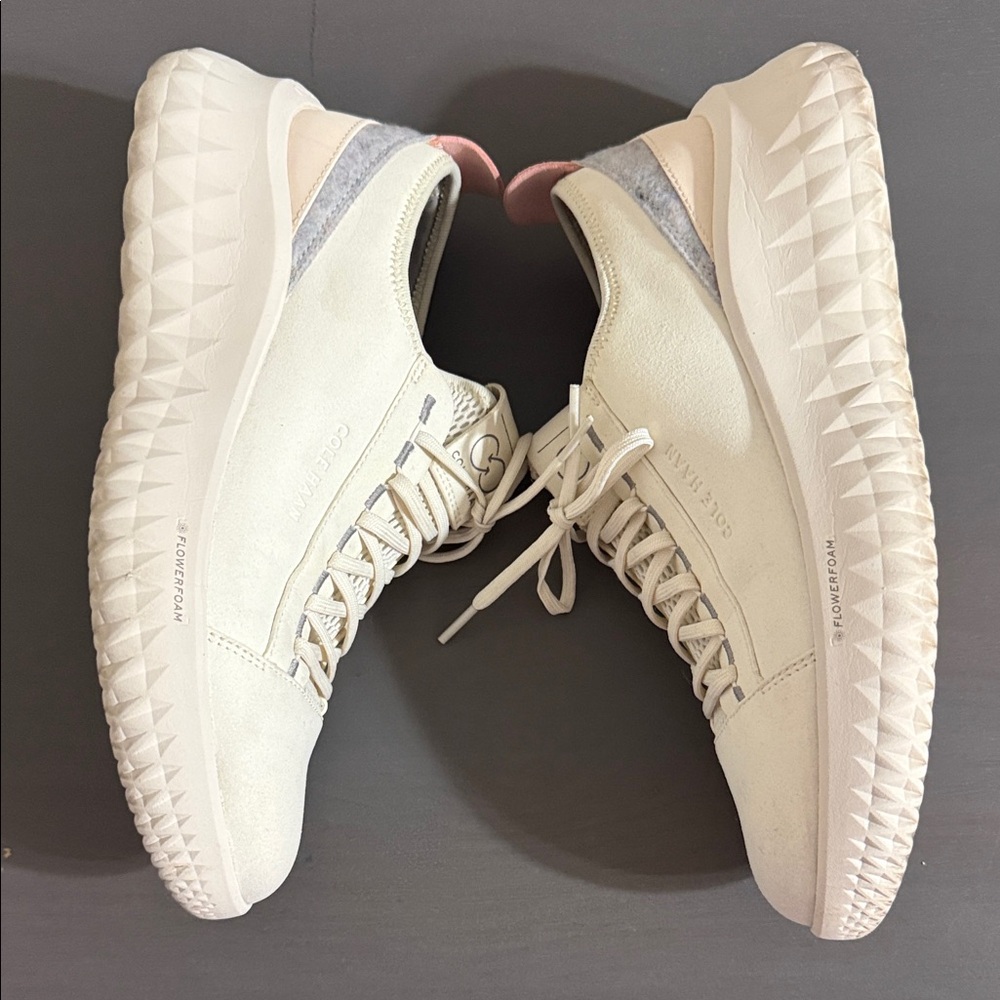 Cole Haan Women's Cream and Pink Sneakers - Picture 4 of 7